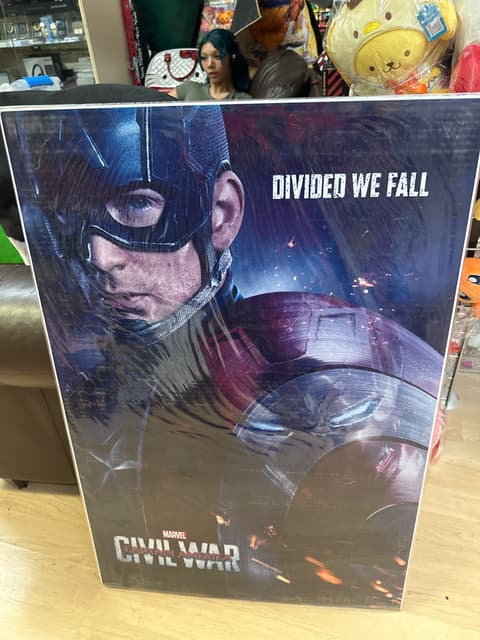 Captain America Civil War "Divided We Fall" Poster Print