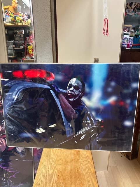 Joker Police Car Canvas Print