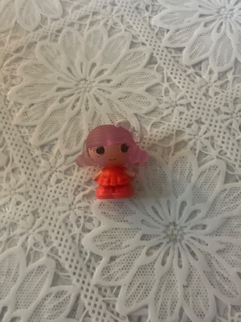 Tiny Pink-Haired Doll Figure