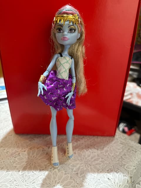 Blue-Skinned Fashion Doll with Gold Headband