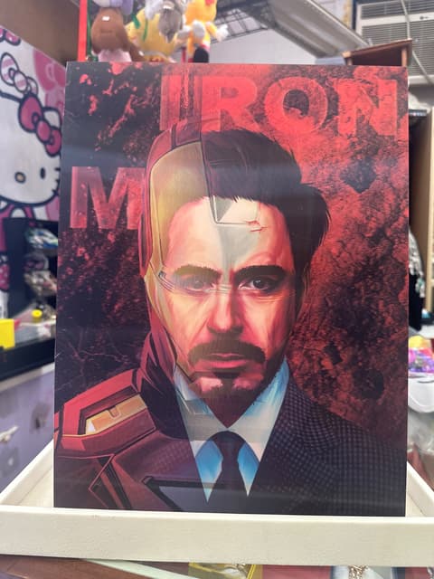 Iron Man Split-Face Lenticular Print