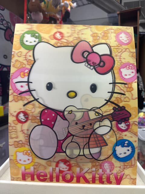 Hello Kitty Lenticular Guitar Card