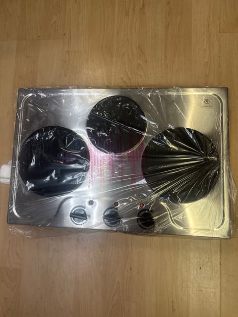 Stainless Steel 3-Burner Electric Cooktop