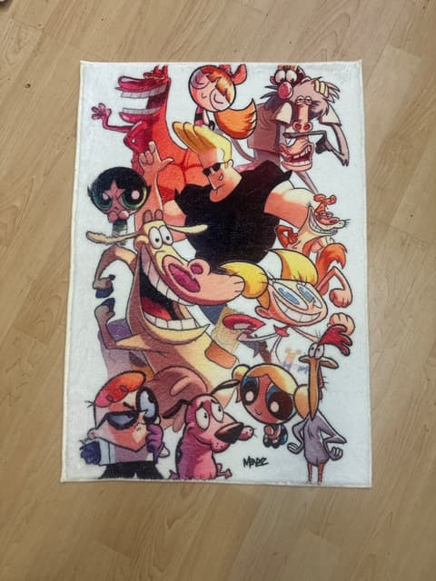 Retro Cartoon Network Character Rug