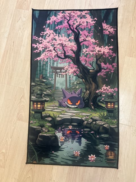 Gengar Cherry Blossom Garden Rug