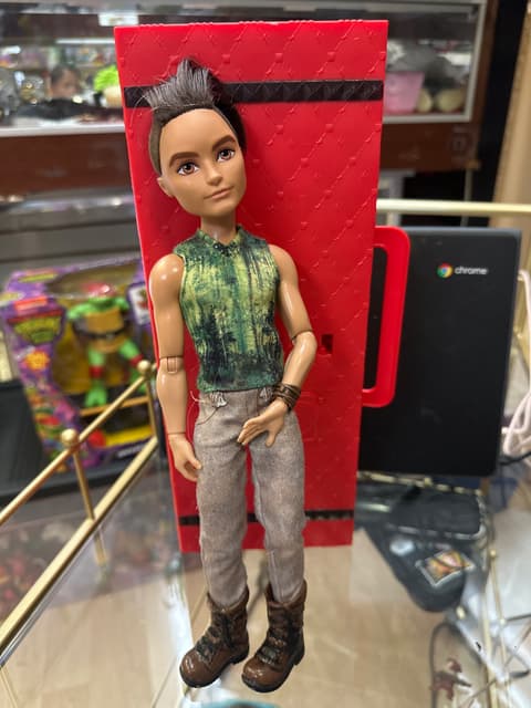 Male Fashion Doll With Mohawk And Hiking Boots