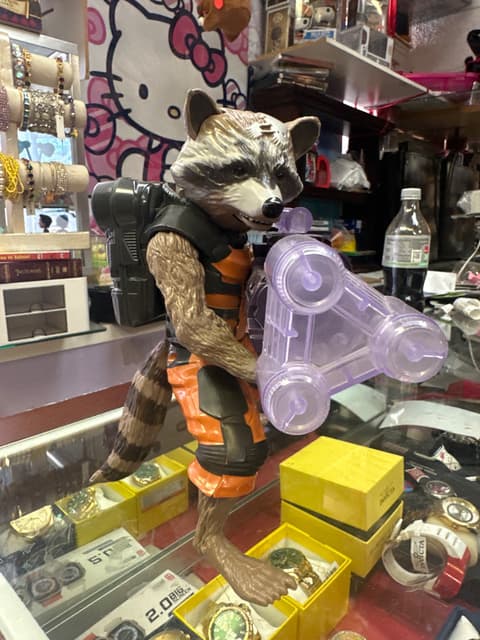 Rocket Raccoon Action Figure With Blaster
