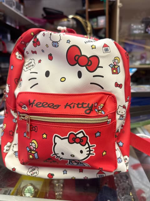 Red And White Hello Kitty Mini Backpack