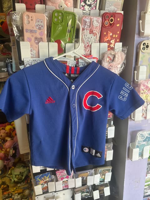 Kids' Adidas Chicago Cubs Button-Up Jersey