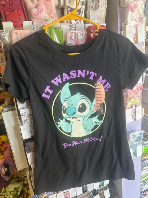 Stitch "It Wasn't Me" Graphic Tee - Size Medium