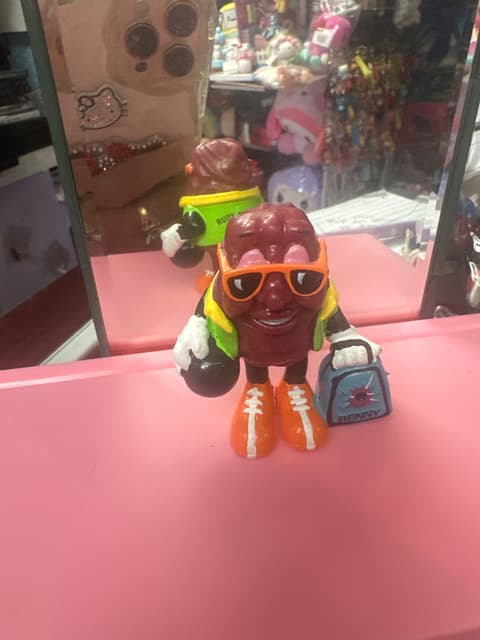 California Raisins Style Figure With Sunglasses And Gym Bag