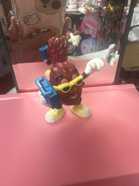 California Raisin Figure with Sunglasses and Boombox