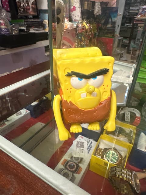 Grumpy SpongeBob Figure