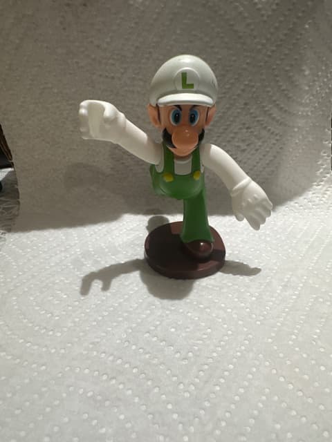 Fire Luigi Figure with Base