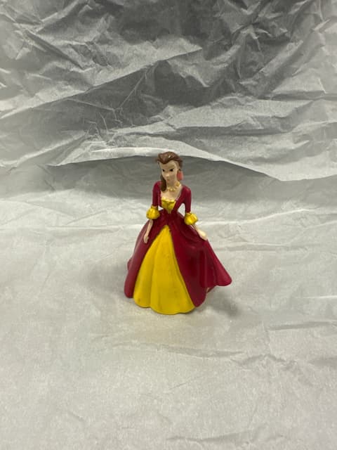 Belle Figurine in Red and Yellow Gown