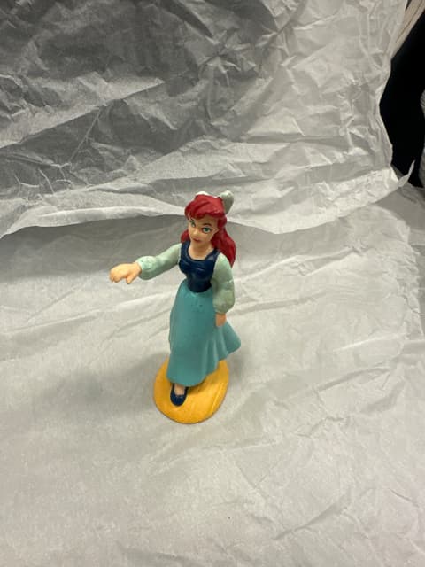 Red-Haired Mermaid Princess Figurine in Human Form