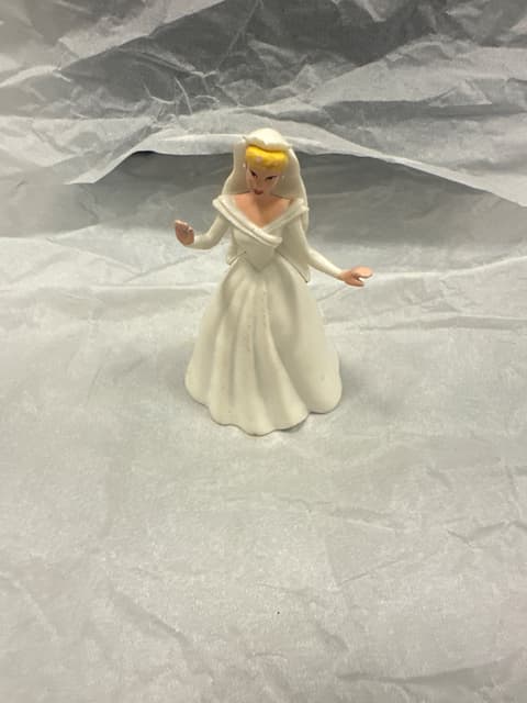 Vintage Bride Princess Figurine in White Gown