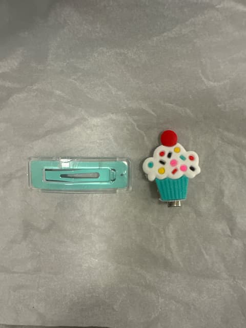 Cupcake Sprinkle Hair Clip