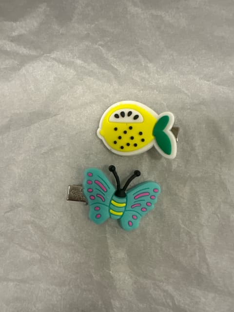 Fish And Butterfly Rubber Hair Clips