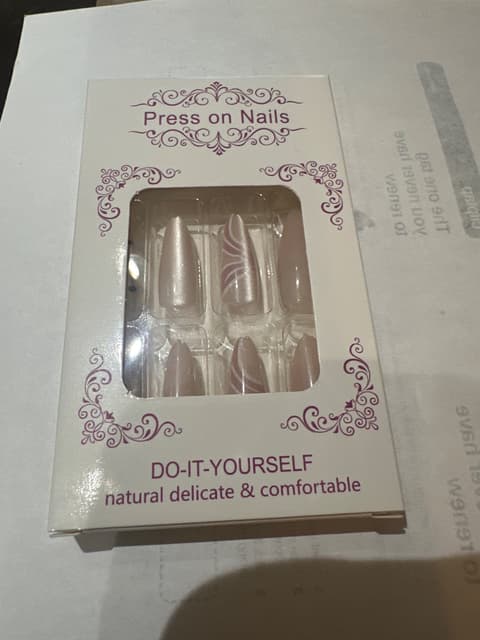 Nude Swirl Press-On Nails