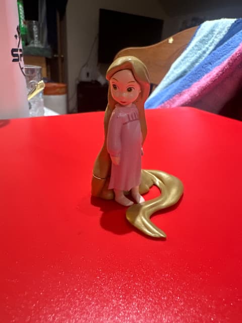 Rapunzel Figurine with Long Braided Hair