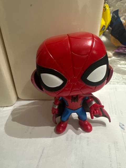 Marvel Spider-Man Pop-Style Vinyl Figure with Cape
