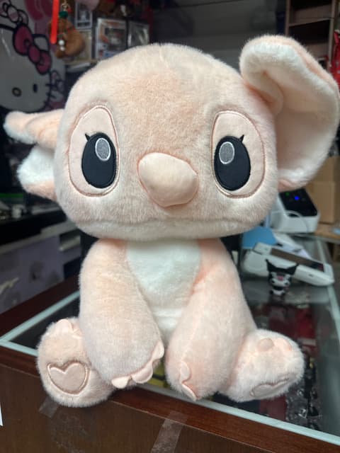 Disney Lilo & Stitch Angel Plush Peach Pink Stuffed Animal