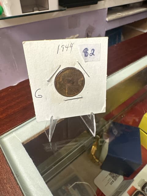 1944 Wheat Penny Lincoln One Cent Coin - Good Condition