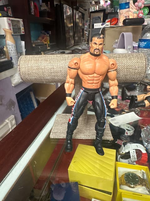 WWE Wrestling Action Figure with Black Trunks