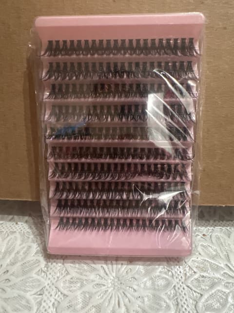 DIY Cluster Lash Extension Tray, 10 Rows Mixed Lengths