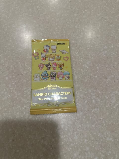 Sanrio Characters Star Party Trading Cards Sealed Pack