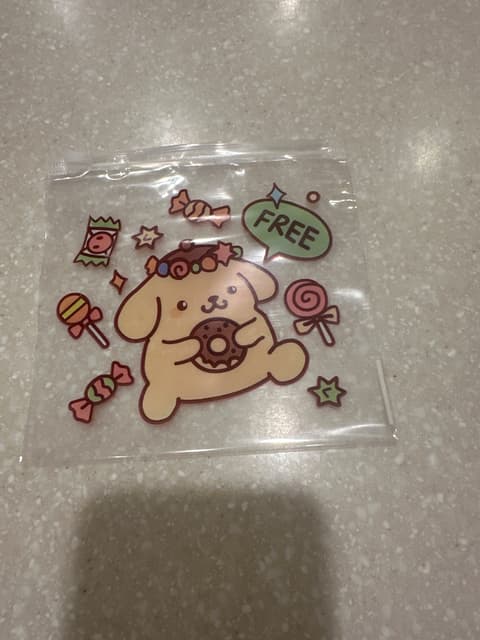 Sanrio Pompompurin Candy Design Zip Treat Bag