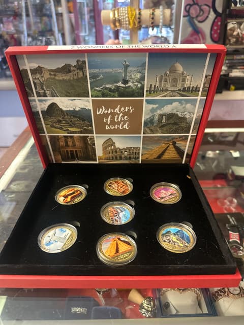 Key Date Coins Seven Wonders of the World Commemorative Coin Set