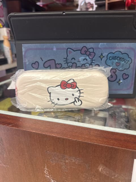 Hello Kitty Middle Finger Zip Pouch Case