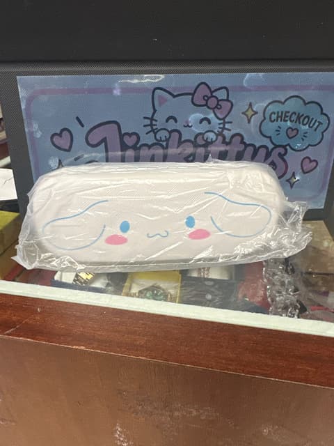 Sanrio Cinnamoroll Face Zip Pouch White