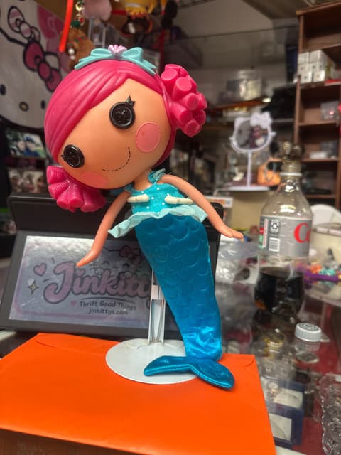 Lalaloopsy Mermaid Doll with Pink Hair and Teal Tail