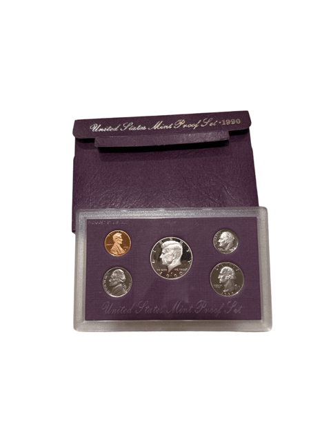 US Mint 1990 Proof Set - 5 Coin Set