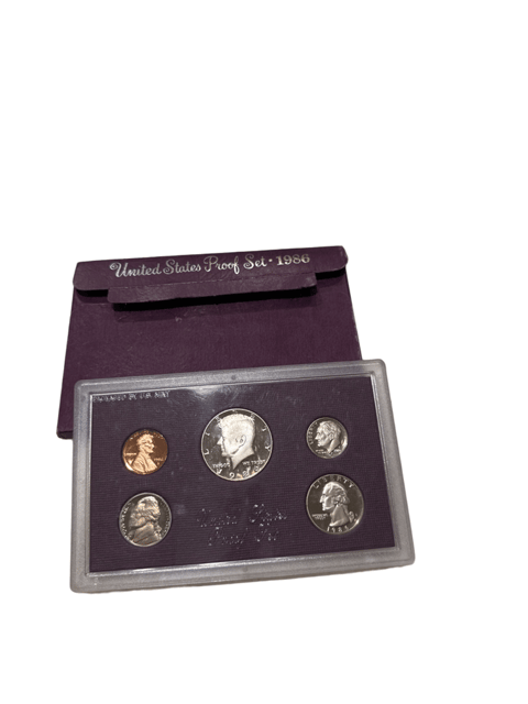 US Mint 1986 United States Proof Set, 5 Coins