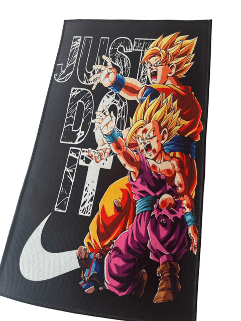Dragon Ball Z Goku Gohan "Just Do It" Area Rug Mat