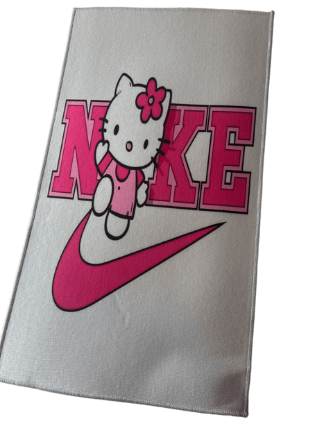 Hello Kitty Nike Parody Area Rug Mat Pink/Gray