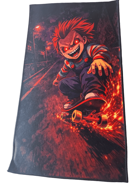 Chucky Skateboarding Anime-Style Area Rug Mat
