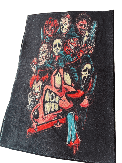 Horror Movie Villains Rug Mat with Chucky and Pennywise