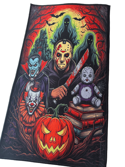 Horror Villains Halloween Accent Rug with Jason, Dracula
