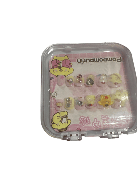 Sanrio Pompompurin Press-On Nails Set with Charms
