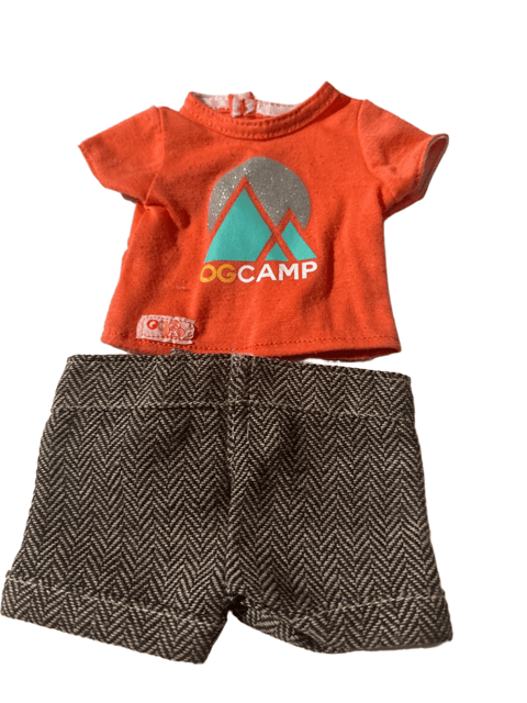 Our Generation OG Camp Doll Outfit Tee & Shorts Set