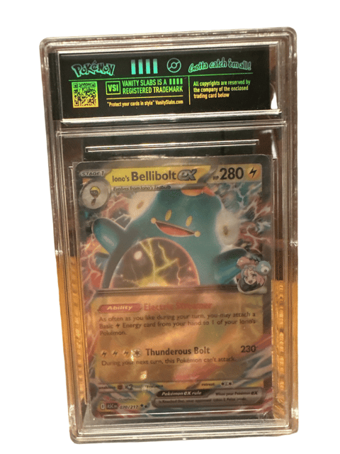 Pokemon Iono's Bellibolt ex 070/217 Card in Vanity Slab Case