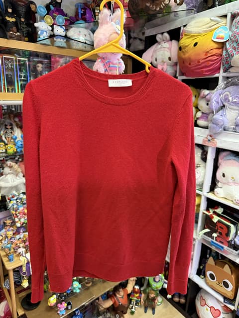 Red Cashmere Sweater Women's
