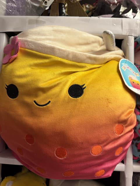 Squishmallow Bergit the Boba Tea