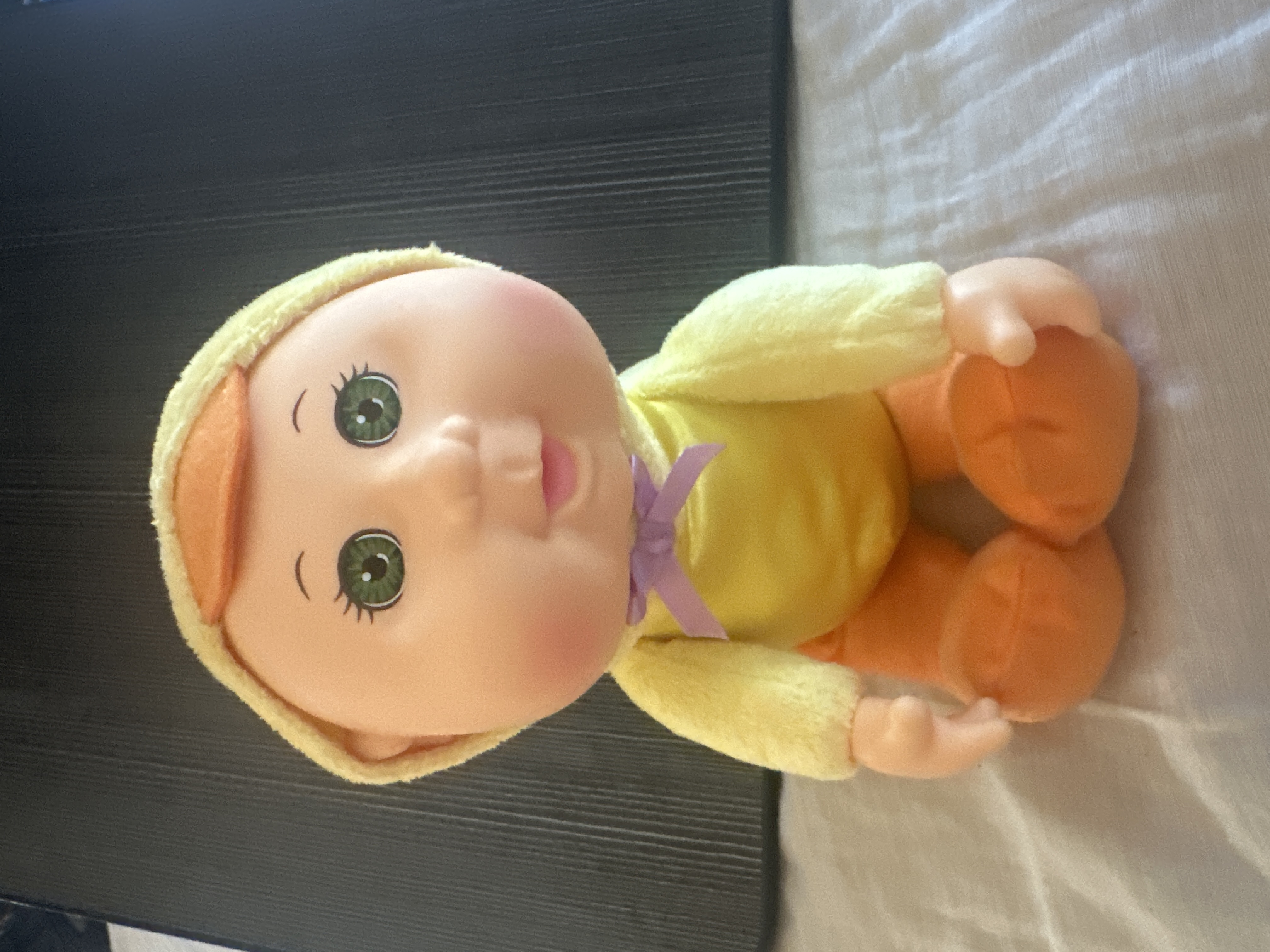 Cabbage Patch Style Plush Baby Doll with Vinyl Face