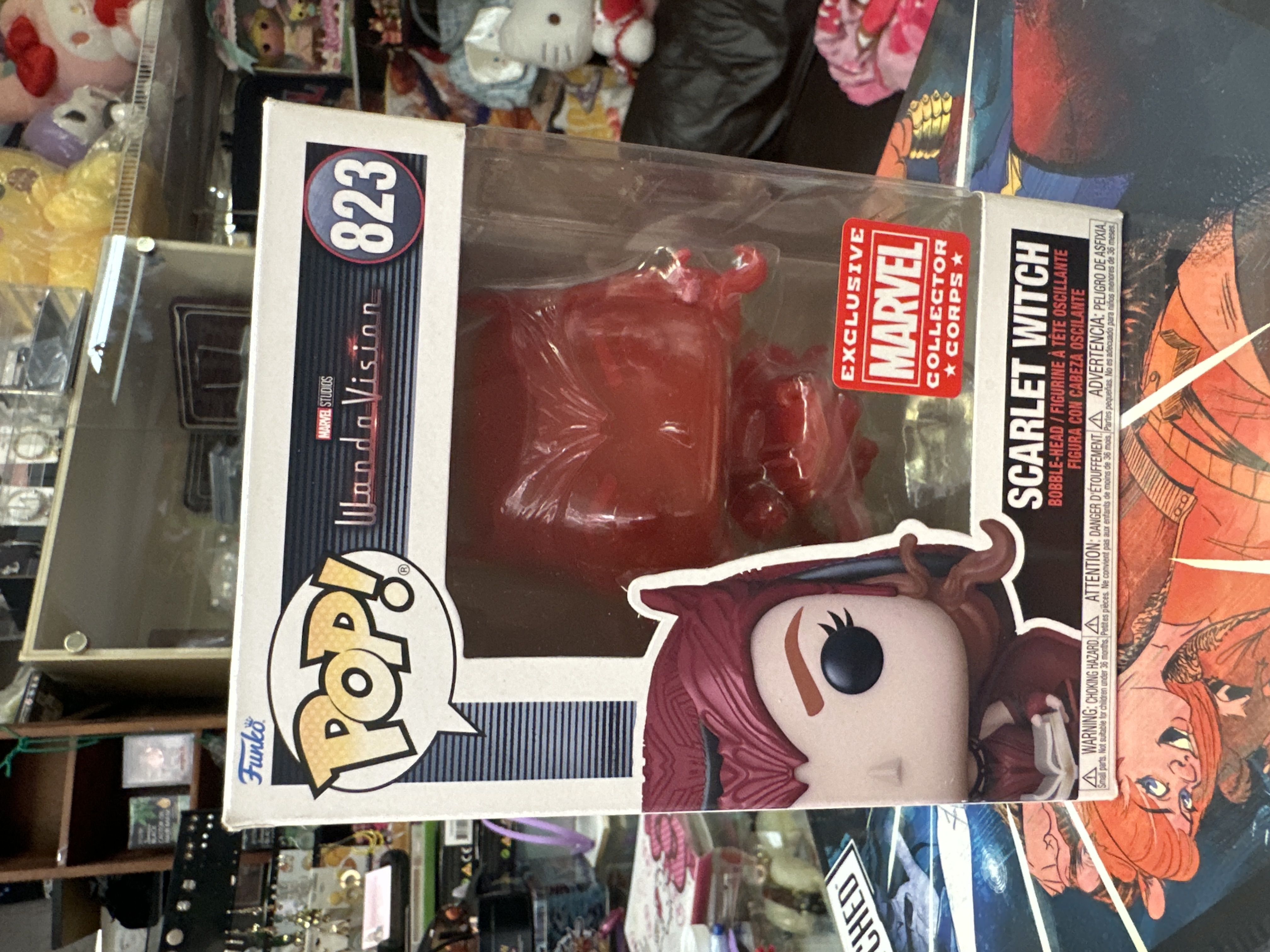 Funko Pop Scarlet Witch WandaVision #823 Marvel Collector Corps Exclusive